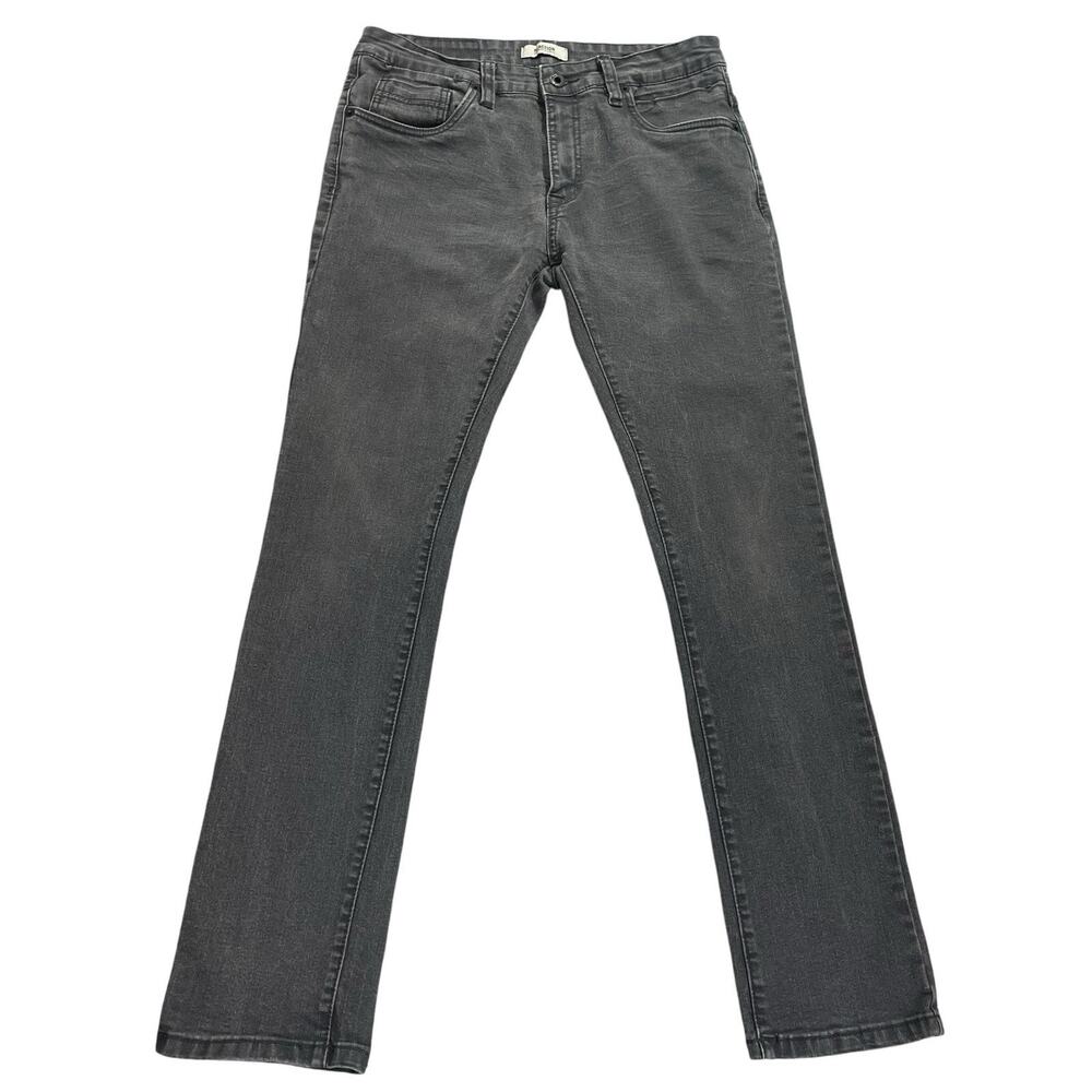 Kenneth Cole Reaction Slim Fit Jeans Men's Fit 31x30 (32x32 Tag) Gray Stretch